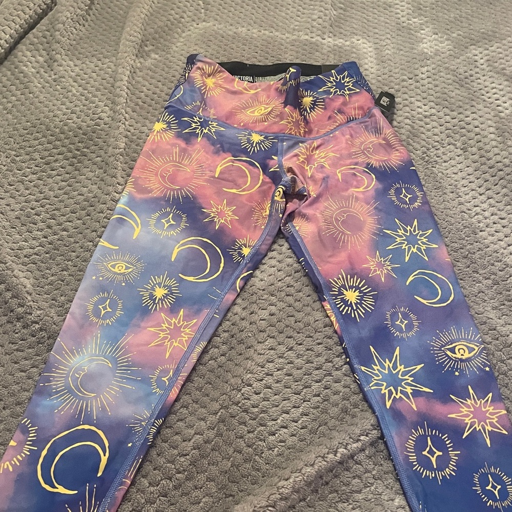 Colorful Celestial Print Leggings